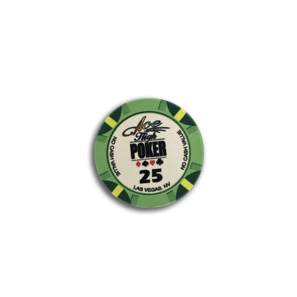 Jeton de poker WSOP Ace High 25