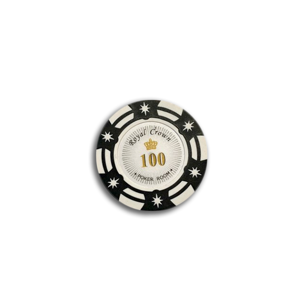 Jeton de poker Royal Crown 100