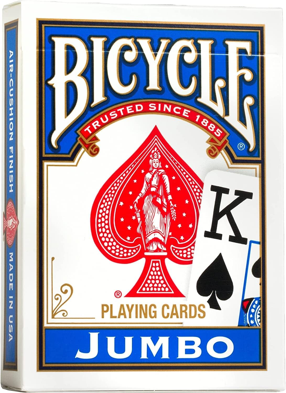 Original Rider Back Jumbo Index - Jeu De 54 Cartes À Jouer - Format Poker - Coloris Aléatoire Rouge Ou Bleu