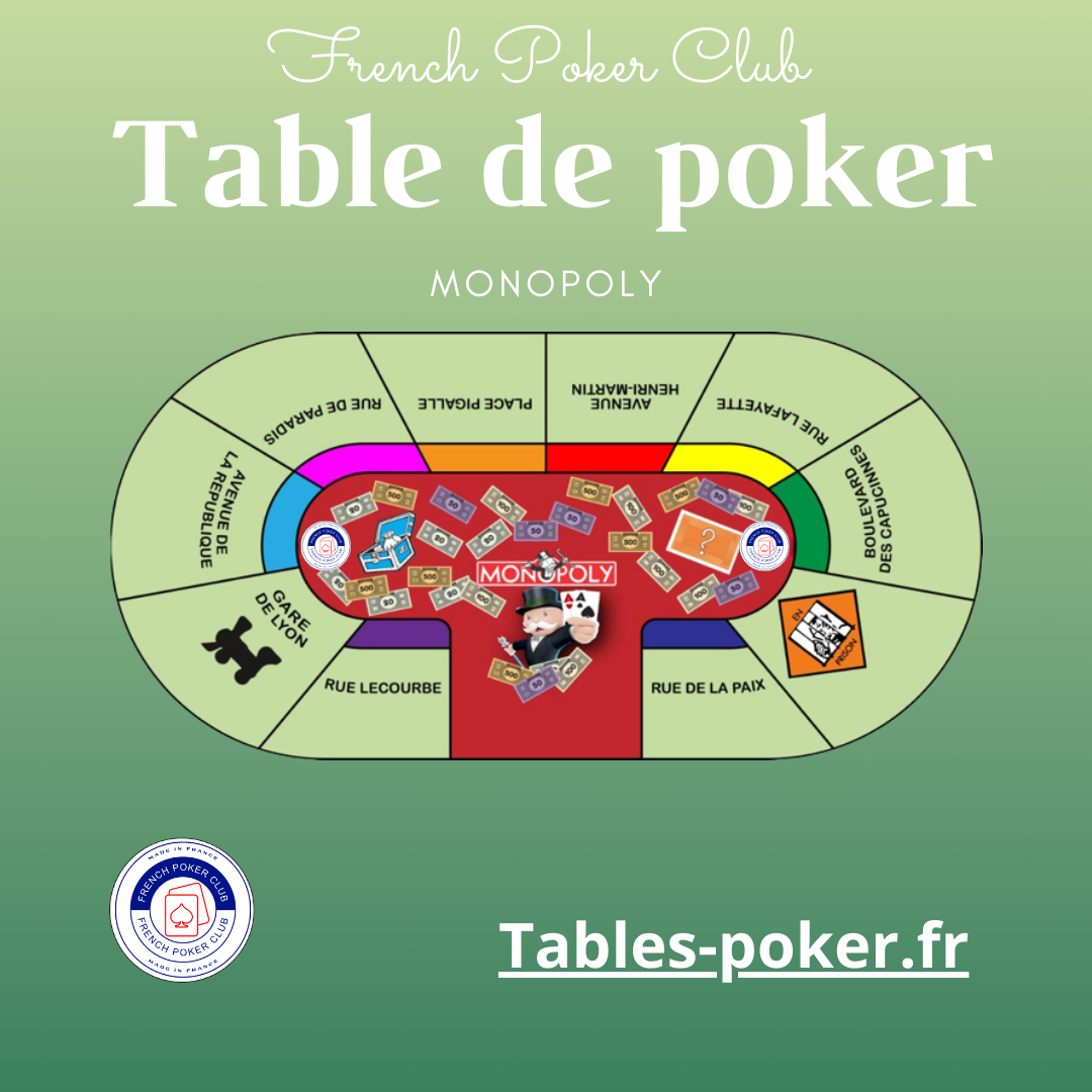 Table de poker professionnel