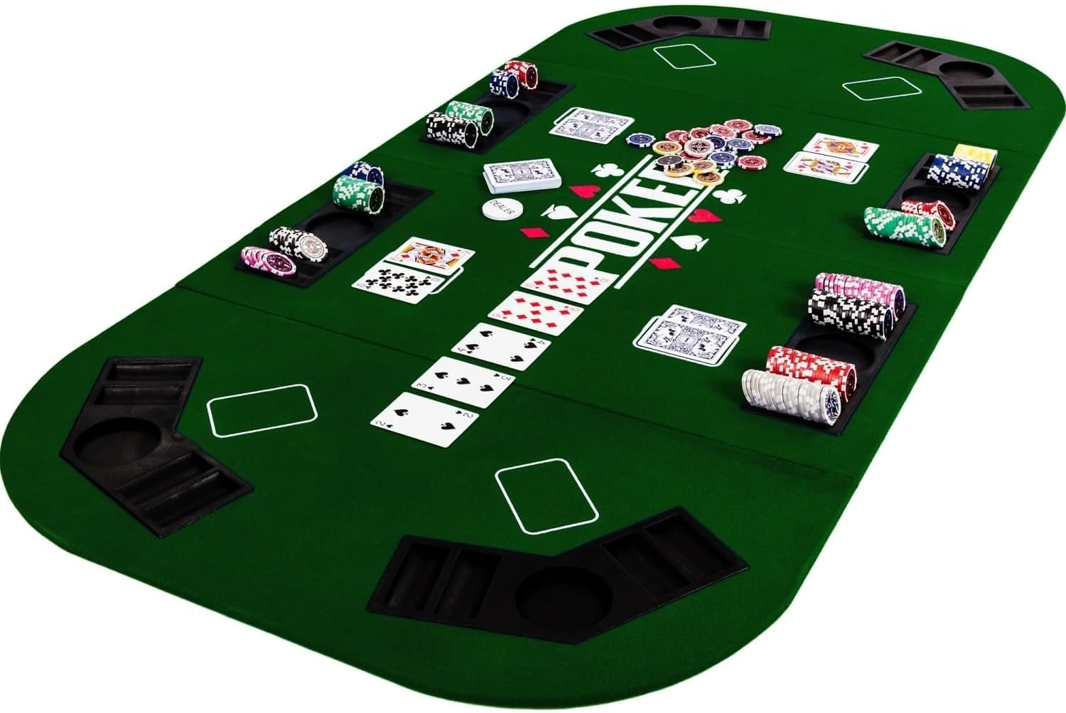 Dessus de table de poker pliable