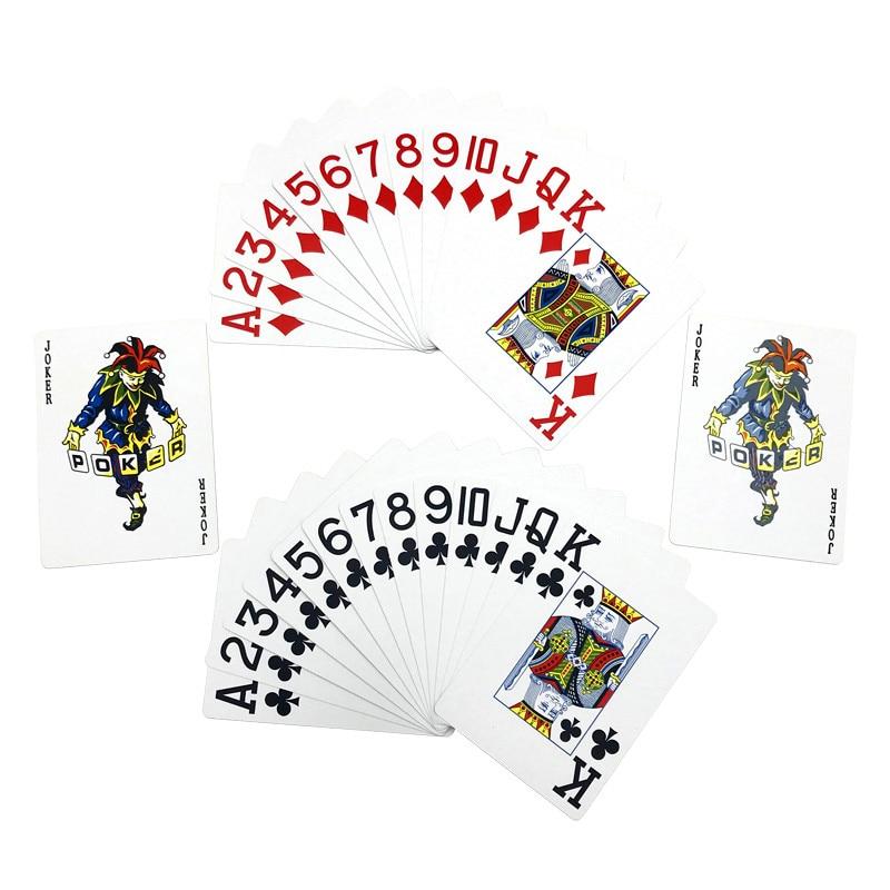 Cartes de poker en plastique