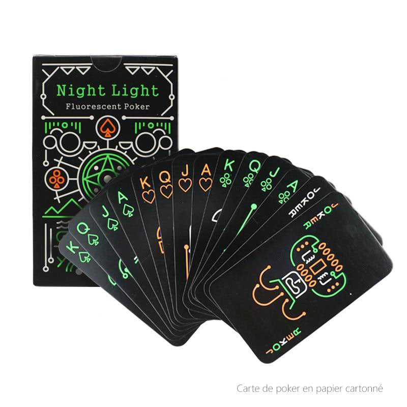 Cartes de poker noires