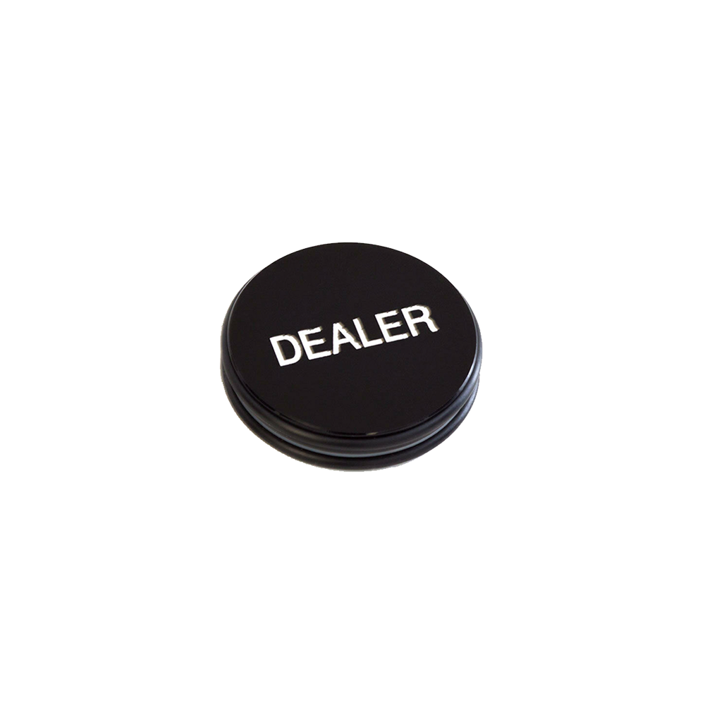 Bouton Dealer Puck Black & White