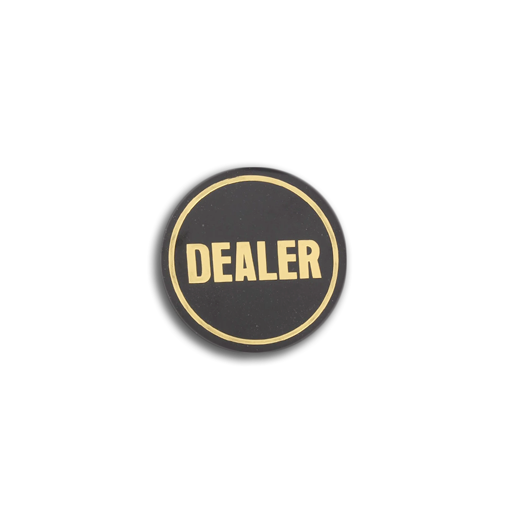 Bouton Dealer Black & Gold