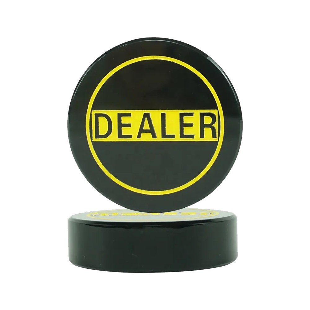 Bouton Dealer Puck Yellow