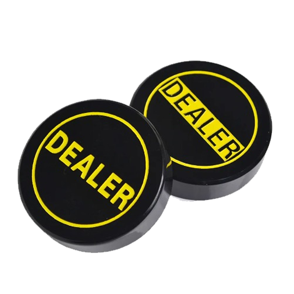 Bouton Dealer Puck Yellow