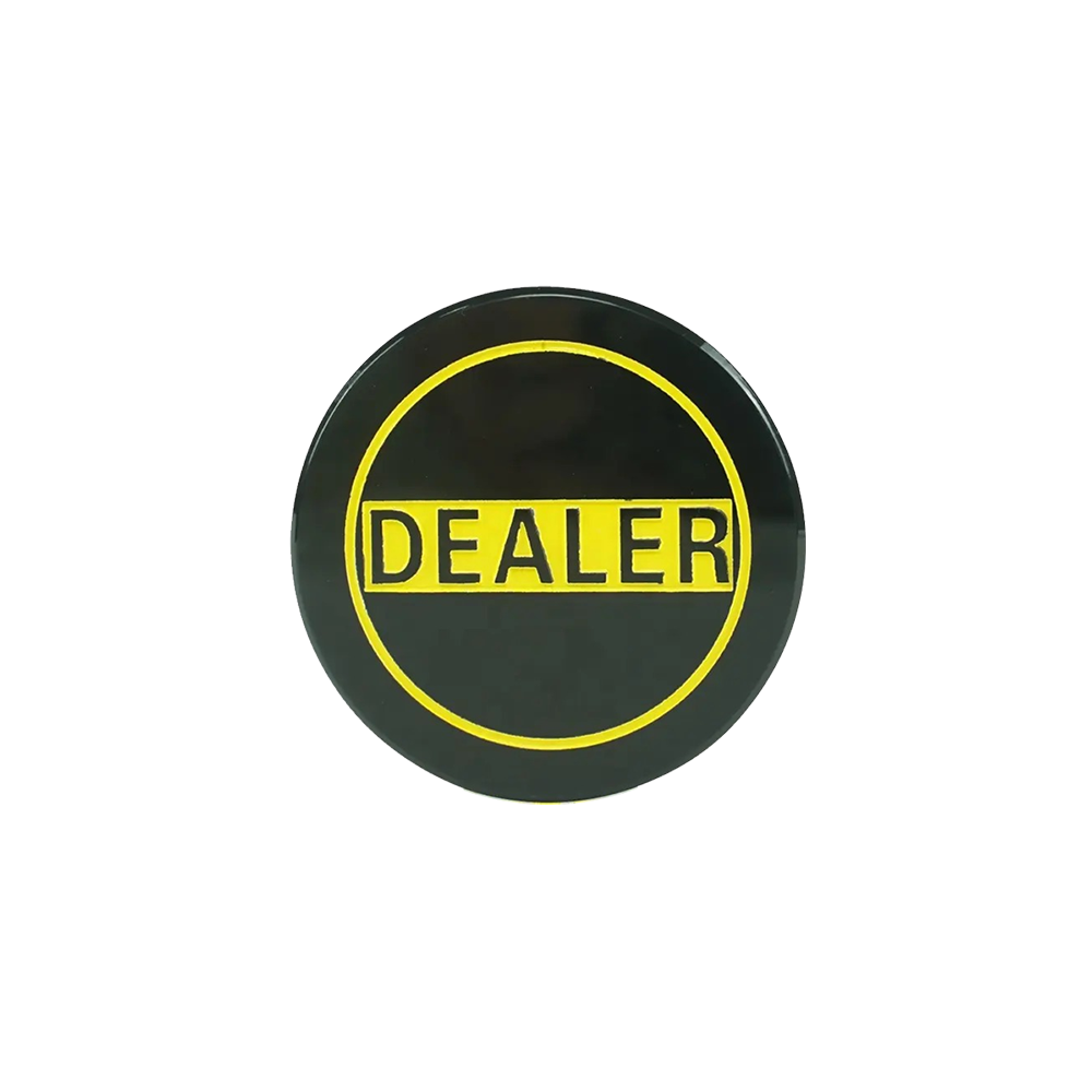 Bouton Dealer Puck Yellow