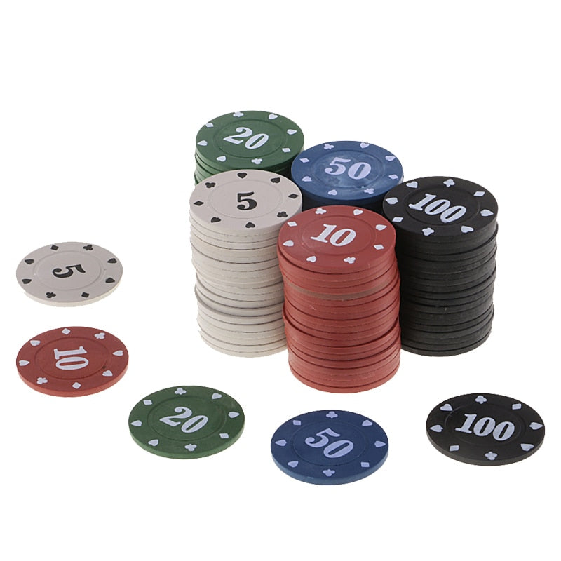 Jetons de poker en plastique