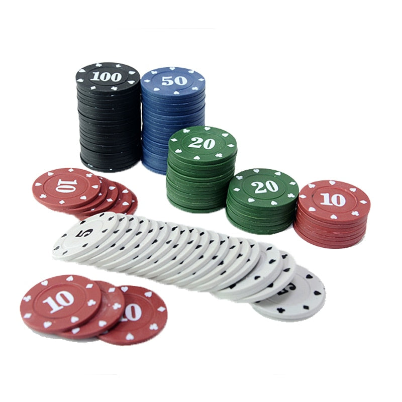 Jetons de poker en plastique