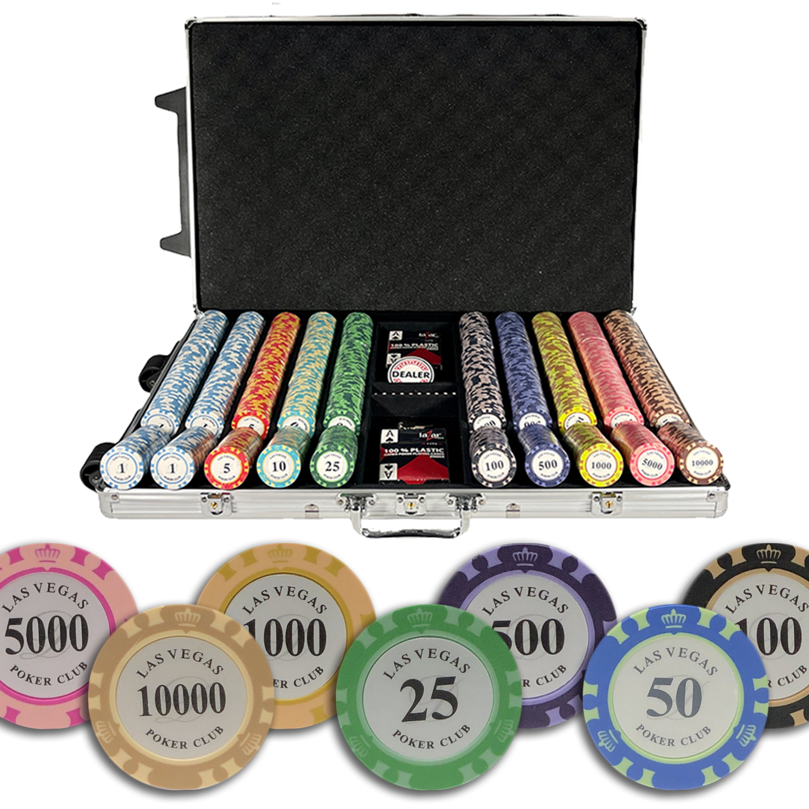 mallette de poker Las Vegas Poker Club Tournament 1000