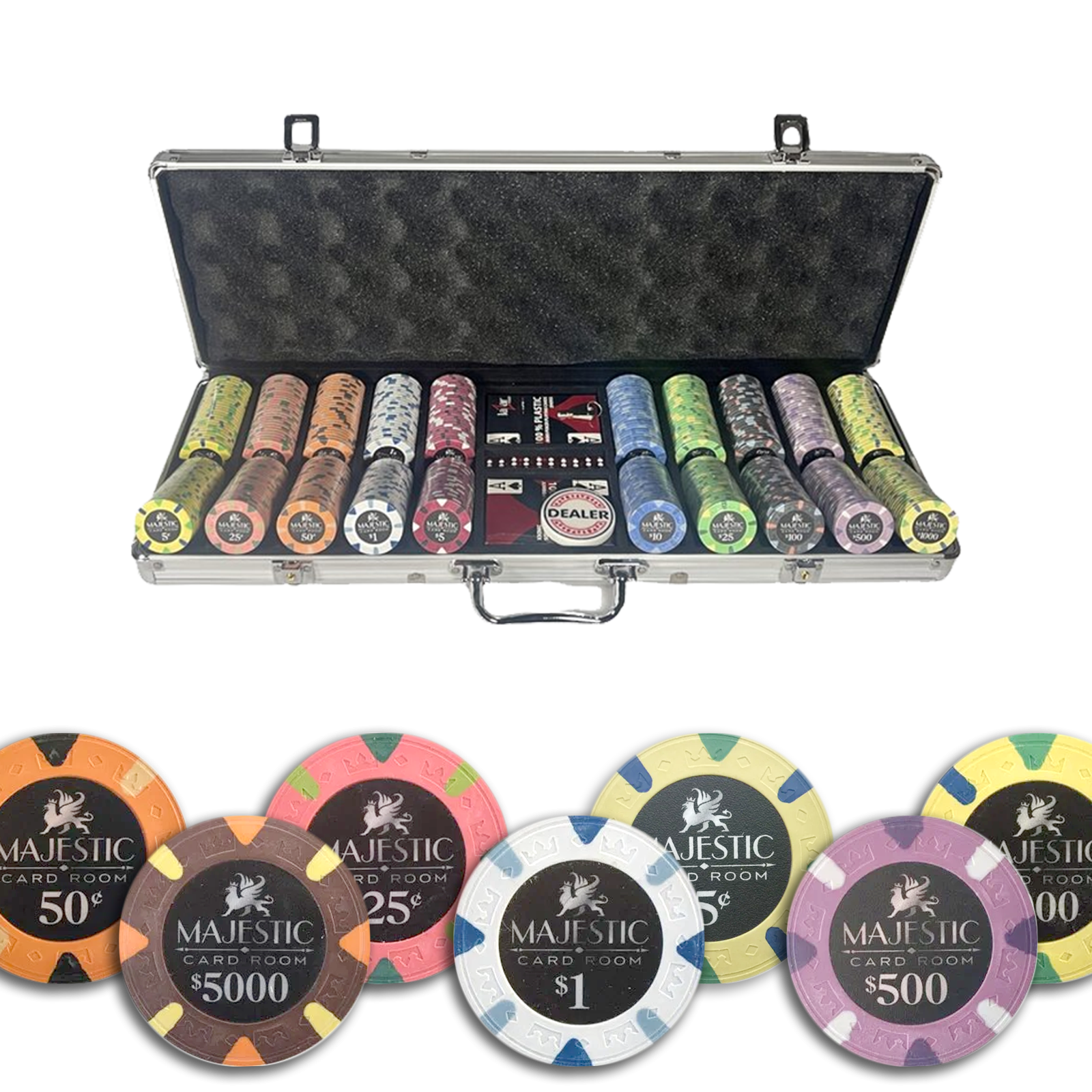 Mallette Poker Majestic 500 jetons