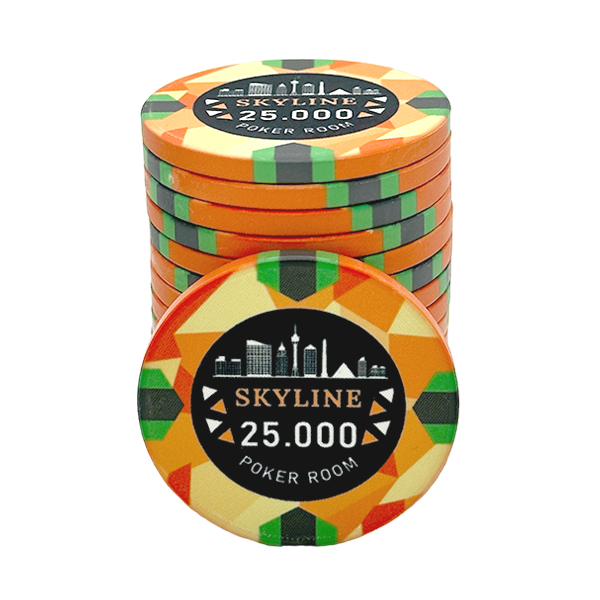 Jeton de poker céramique Skyline 25 000