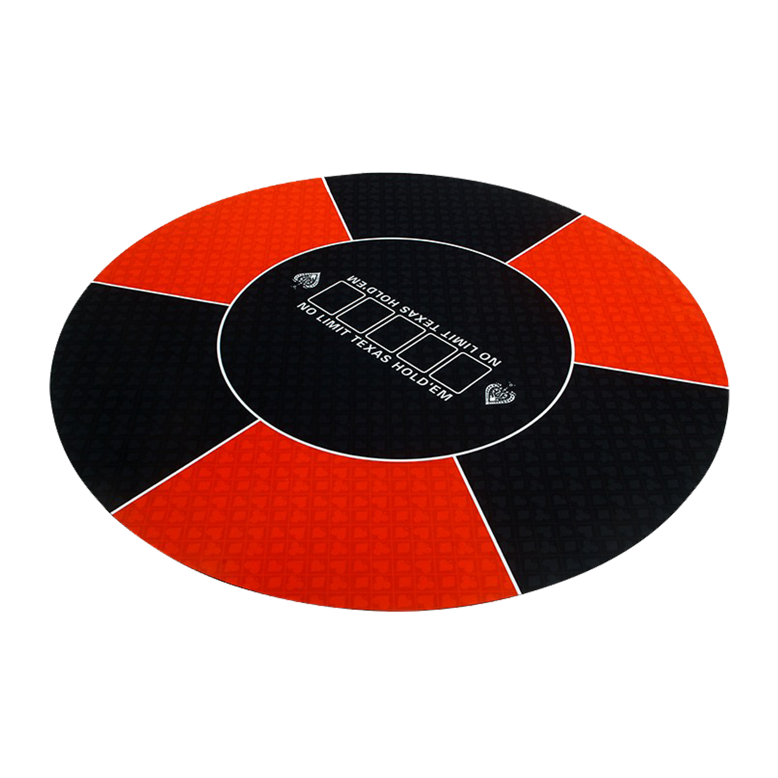 Tapis de Poker Texas Rond Rouge 120