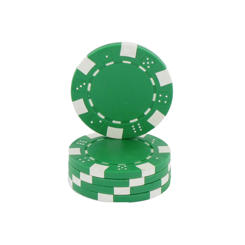 Jeton de poker The Dice Vert