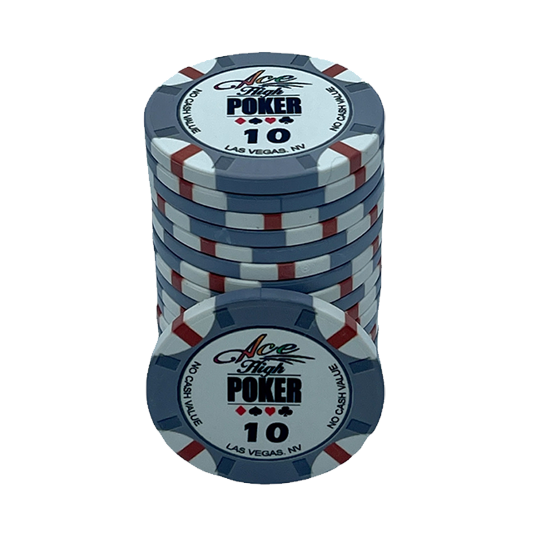 Jeton de poker WSOP Ace High 10