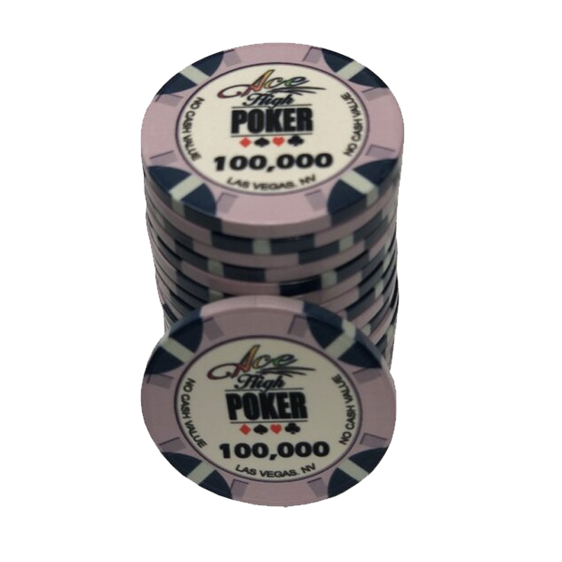 jeton de poker WSOP Ace High 100.000