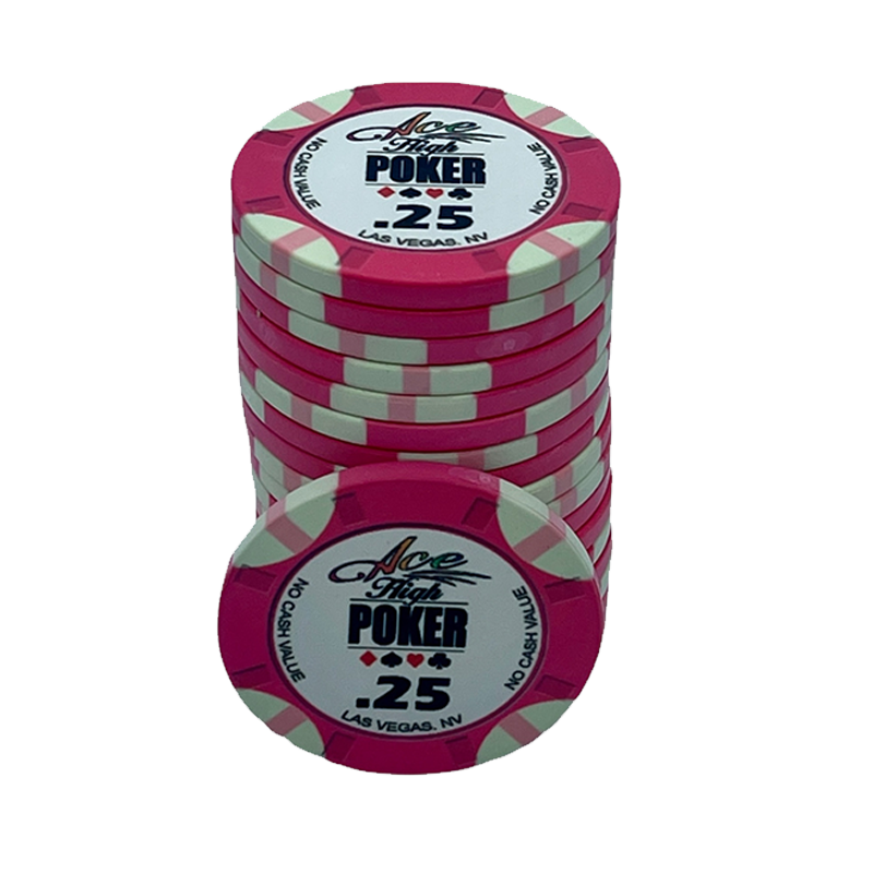 Jeton de poker WSOP Ace High 0.25