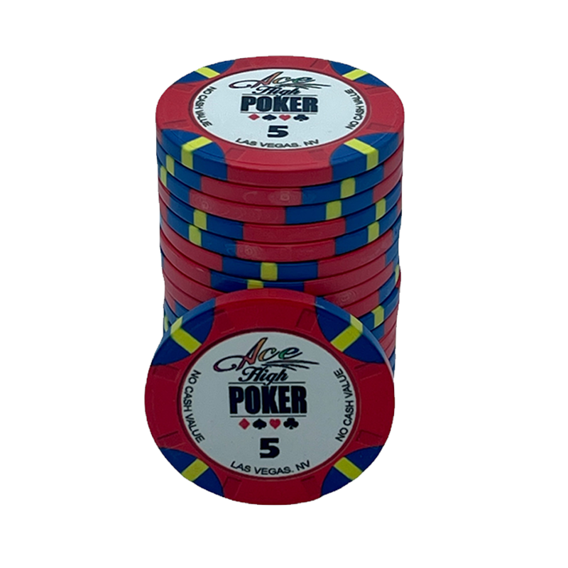 Jeton de poker WSOP Ace High 5