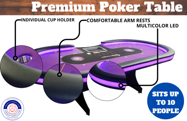 Table de poker professionnel