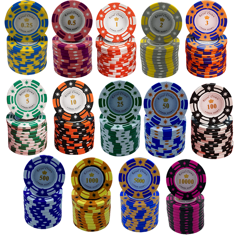 Set de jeton de Poker Royal Crown 1000