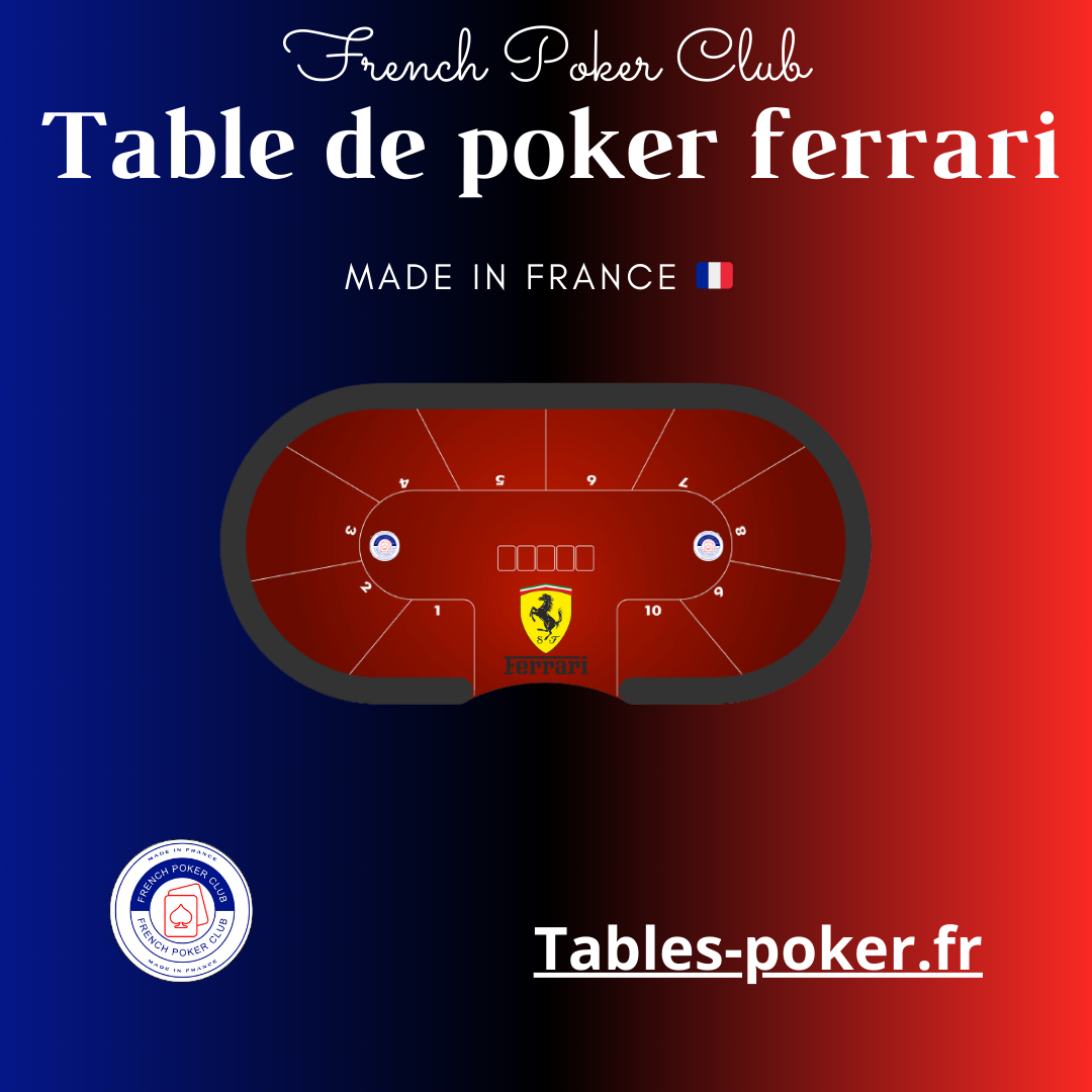 Table de poker professionnel