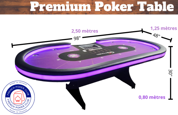 Table de poker professionnel