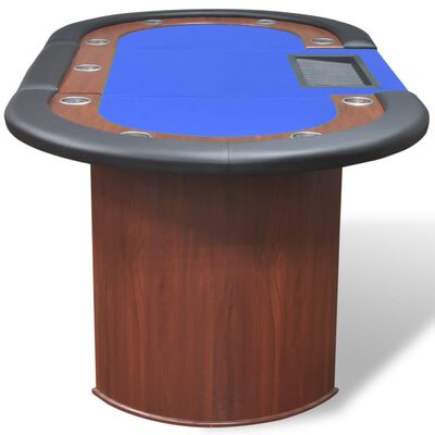 Table de poker espace croupier Vert