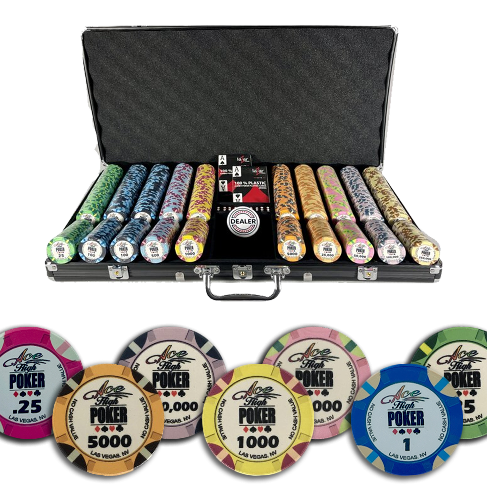 Mallette Poker WSOP Ace High 750 jetons