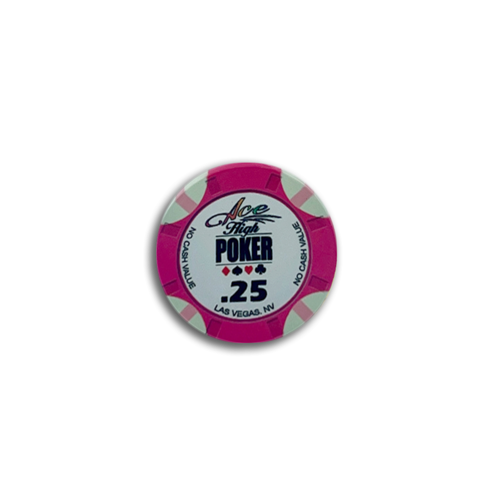 Jeton de poker WSOP Ace High 0.25